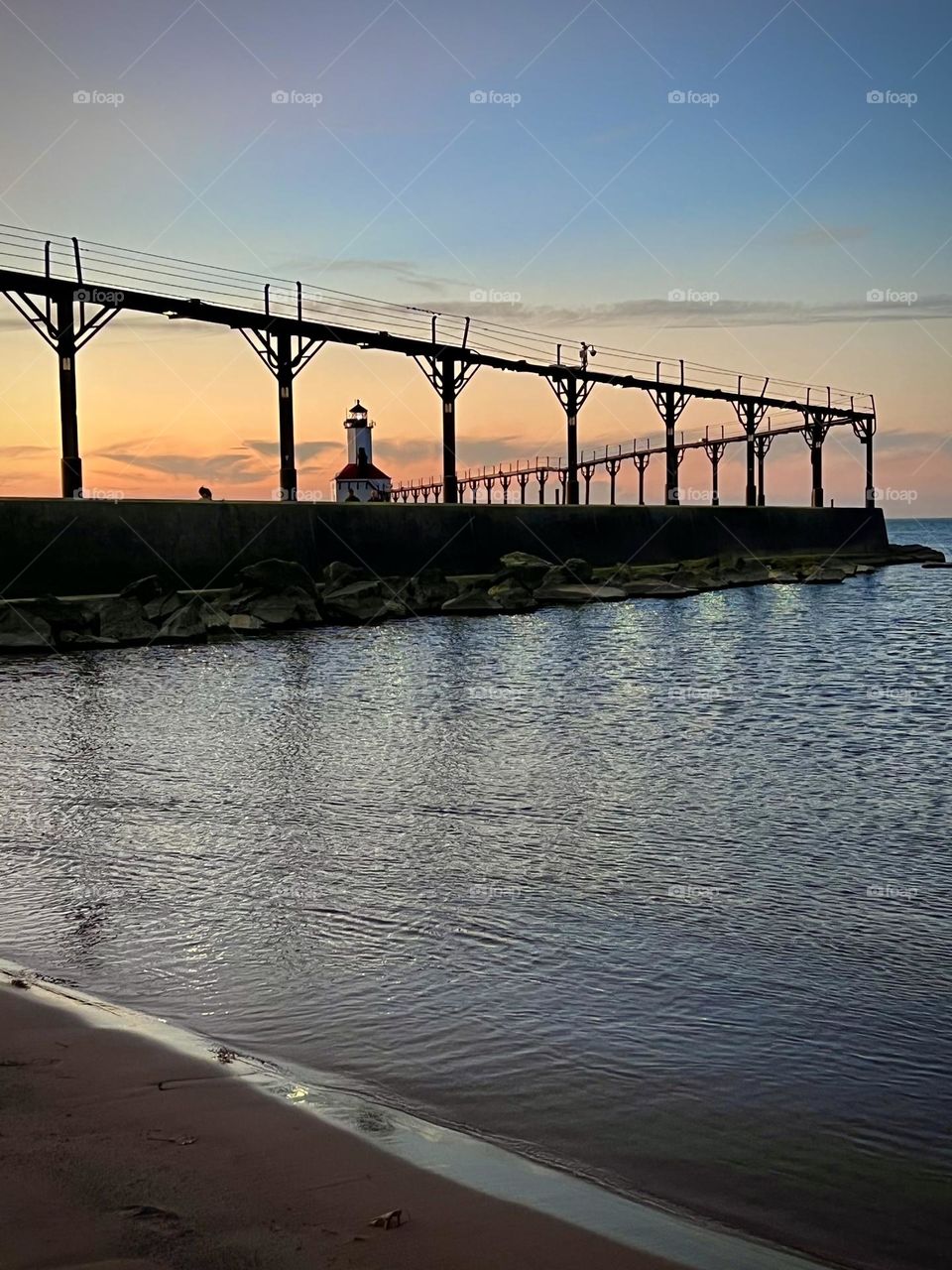 Lighthouse at Sunset