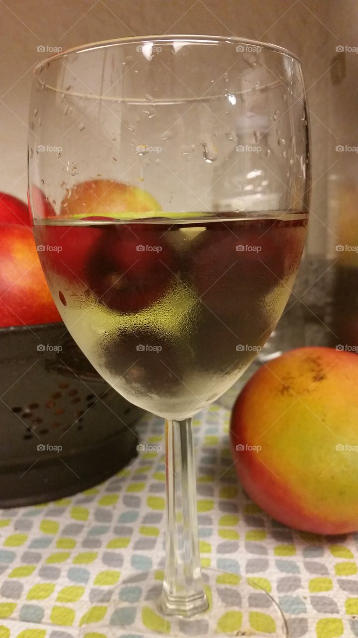 Fruits in a glass