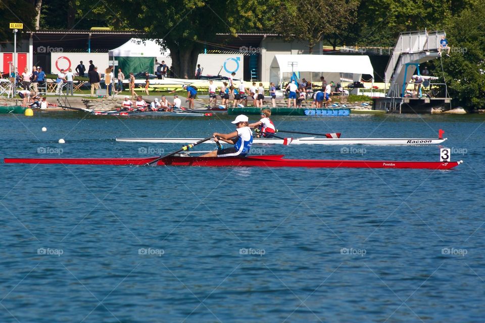 Rowing Competition In Sursee,Luzern