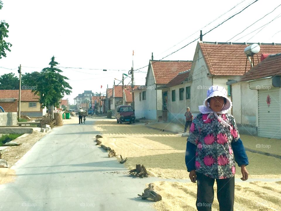 Life in rural countryside in northern China 