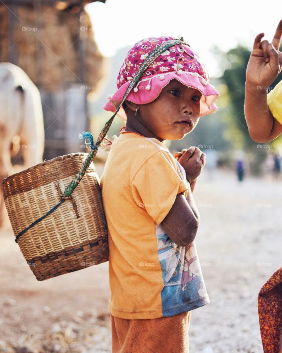 The child baby of a tribe