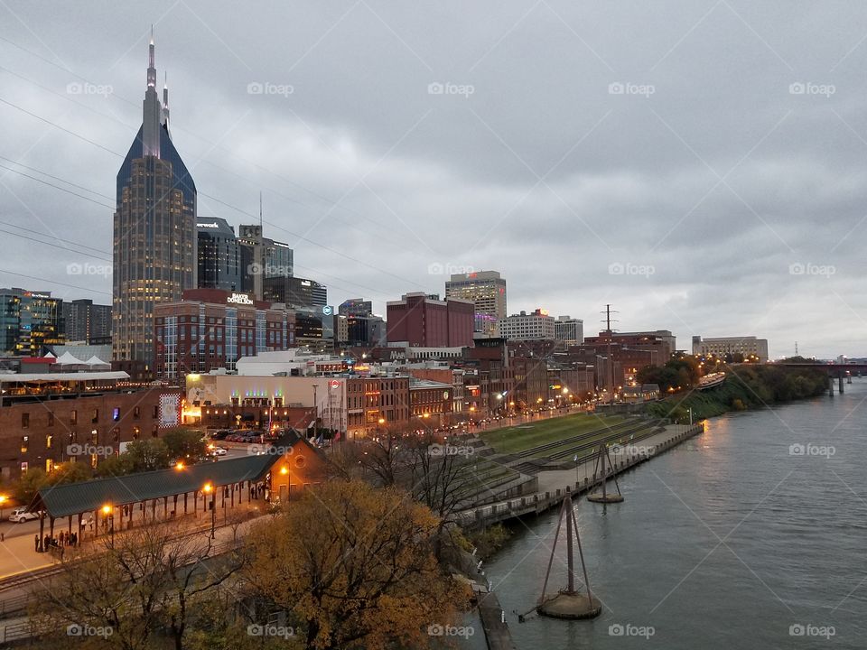Nashville bridge view