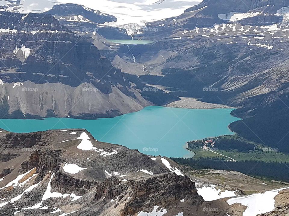 glacier lake and Lake Louise