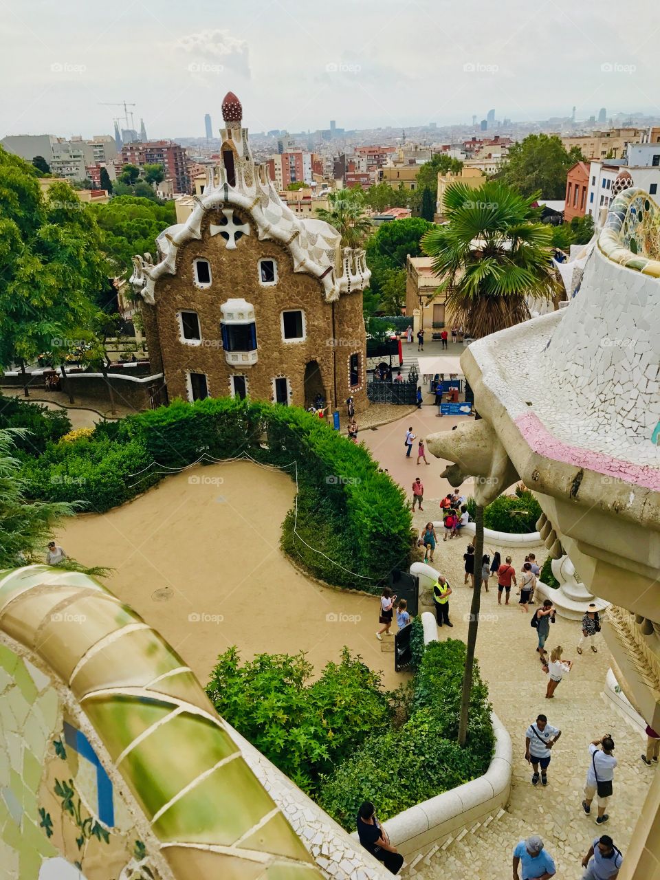 Park Güell, Antoni Gaudi , Barcelona Spain