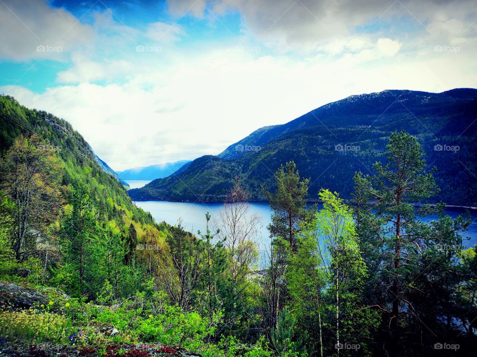 Lake Bandak, Telemark, Norway