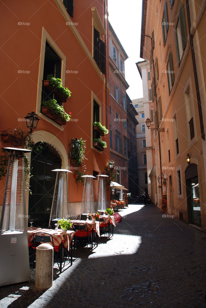 The city center of Rome. Café relax enjoy