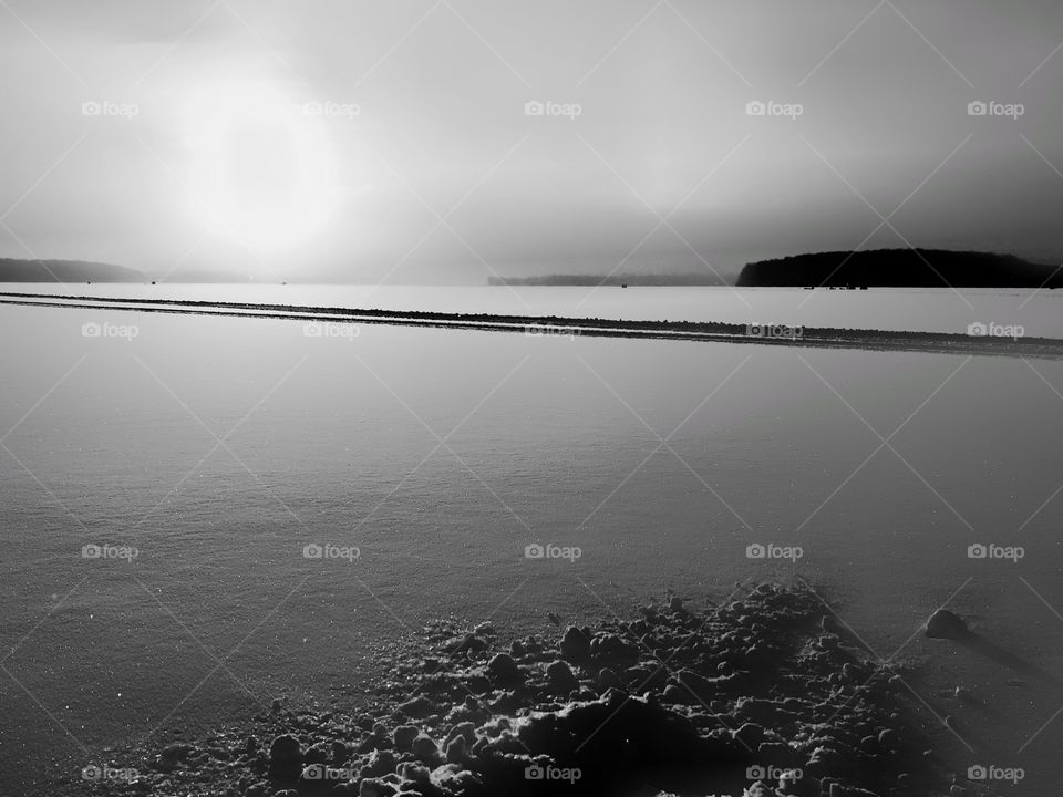 Ice fishing Sodus bay