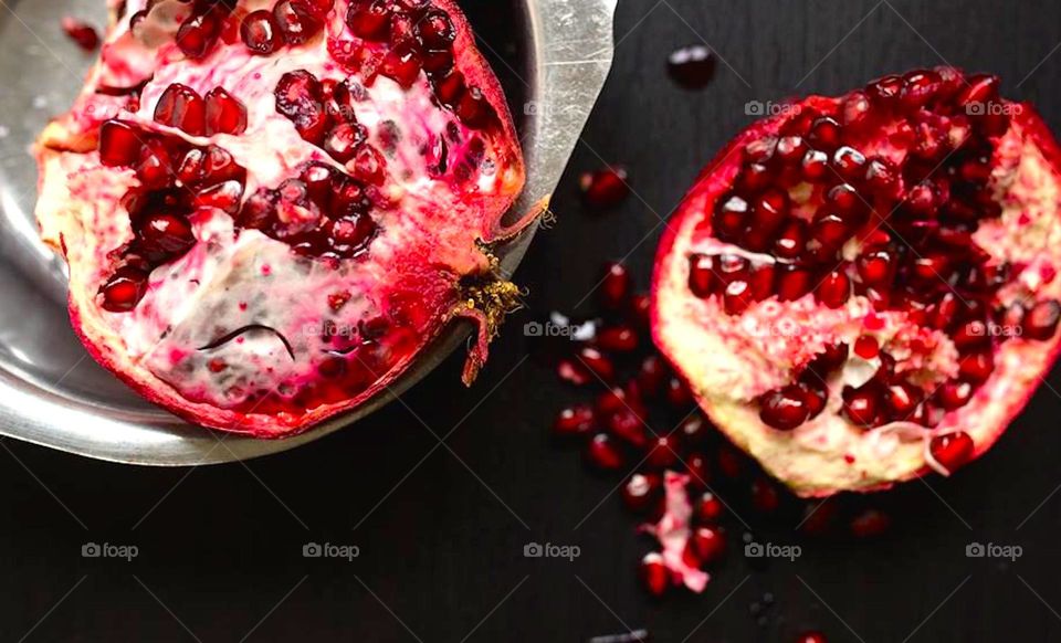 Close-up of fruits pomegranate