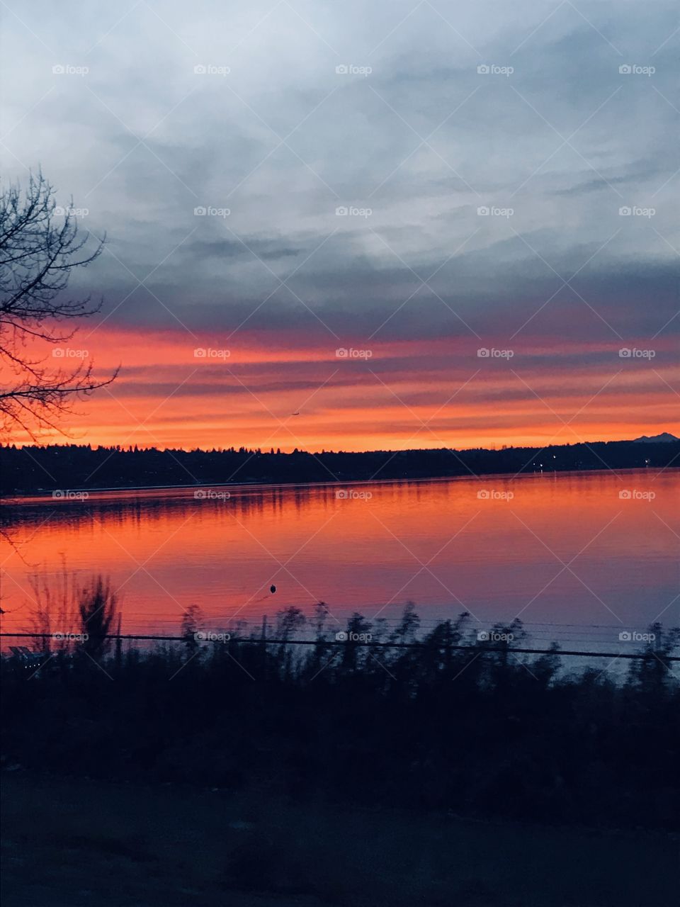 Sunset over Lake Washington 