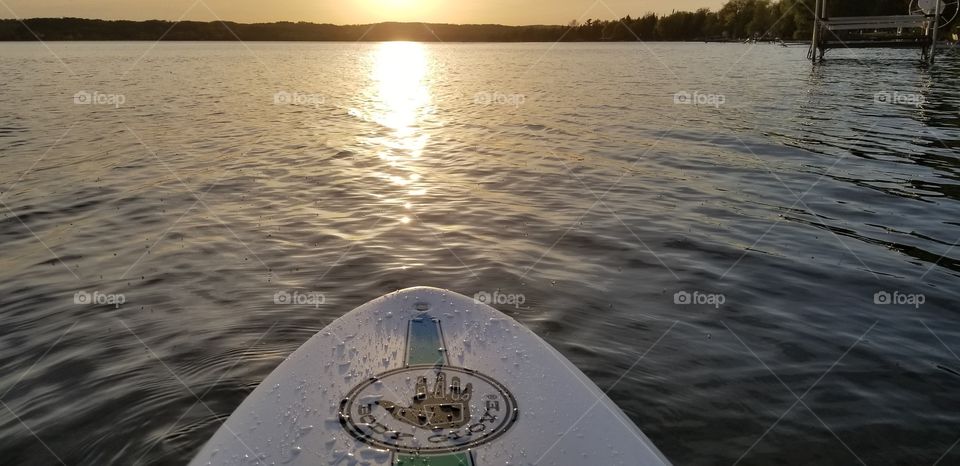 Paddle Board Sunset