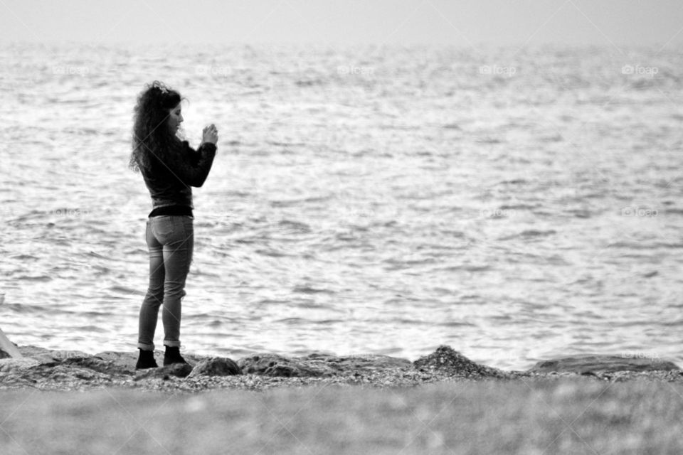 girl on the beach