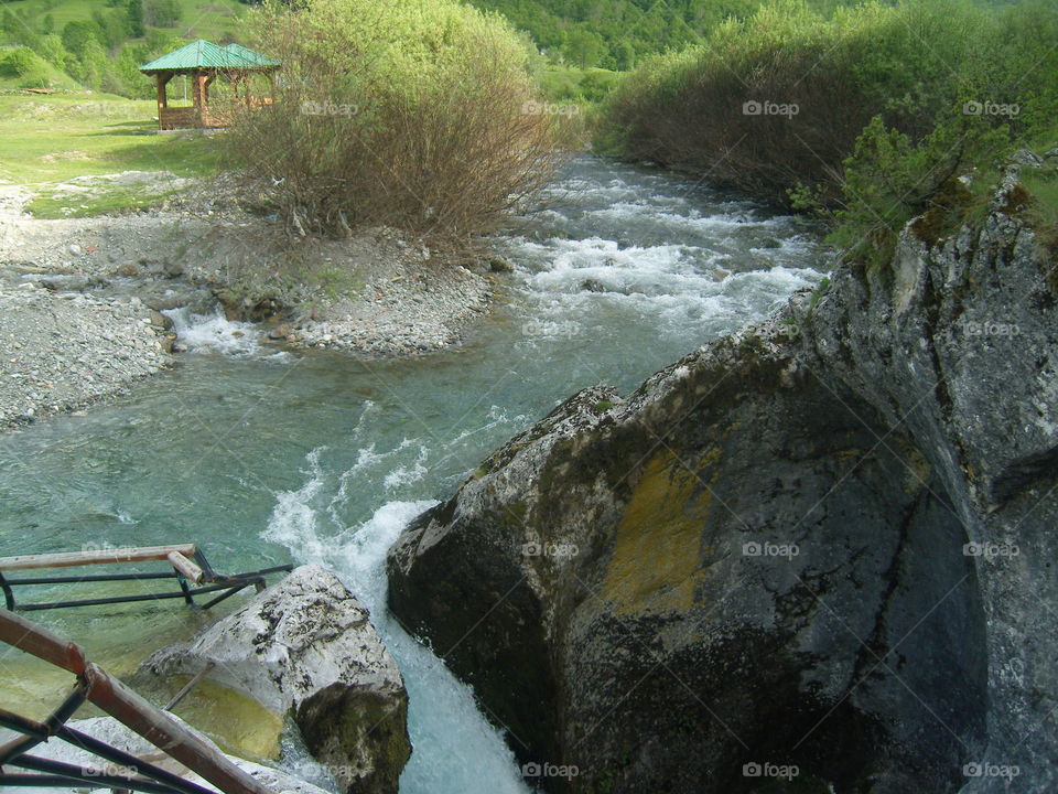 River sinking into a cave