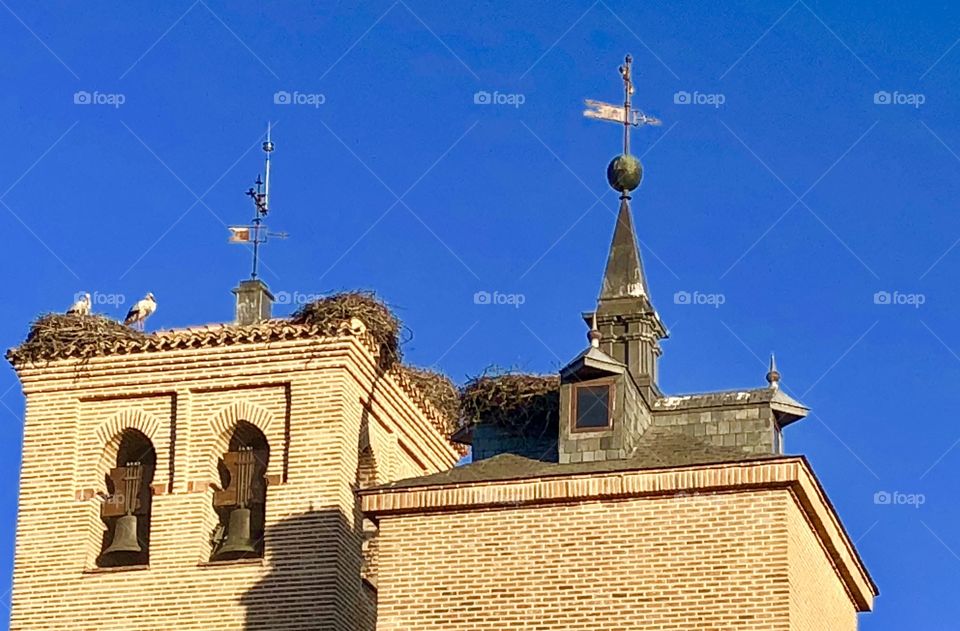 Storks and wind vanes