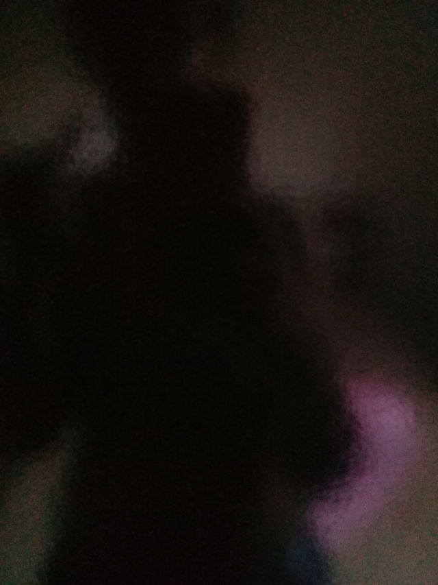 Shadow woman.  With lipstick on hand