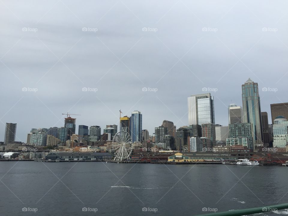 City, Skyline, Architecture, River, Cityscape