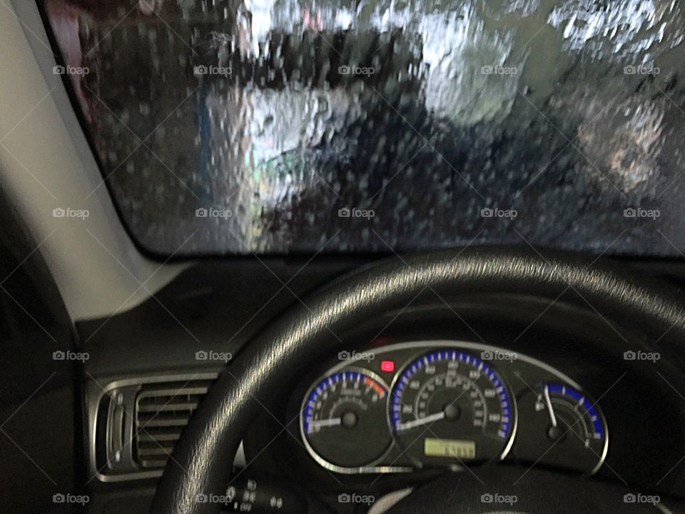 At the car wash