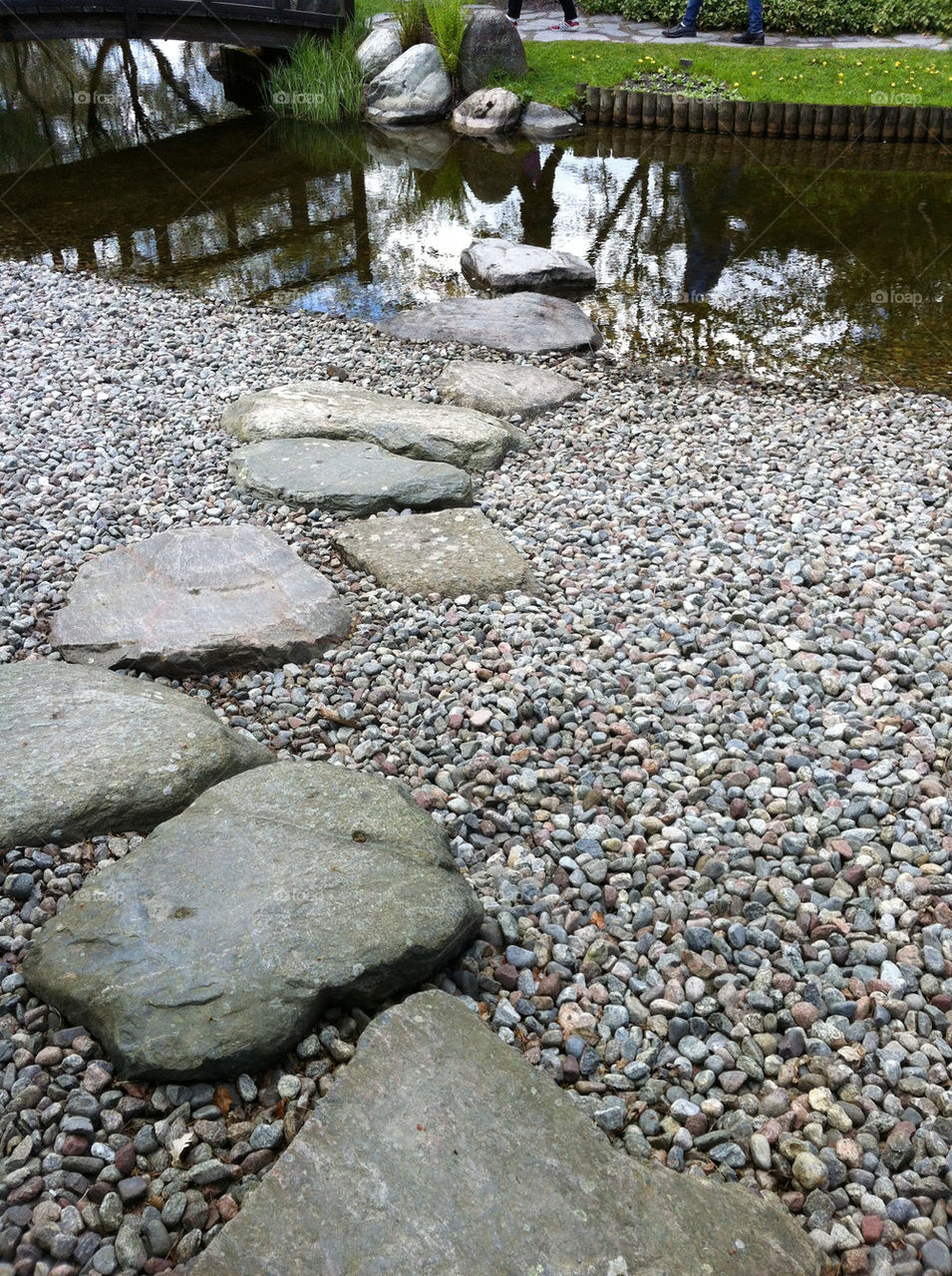 water japanese stones pass by jempa