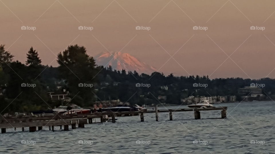 Rainier sunset