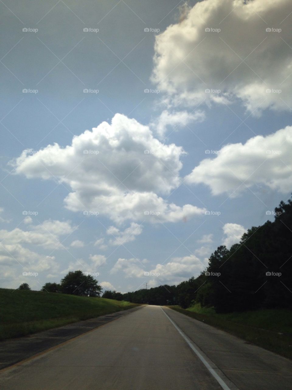 Driving into the clouds