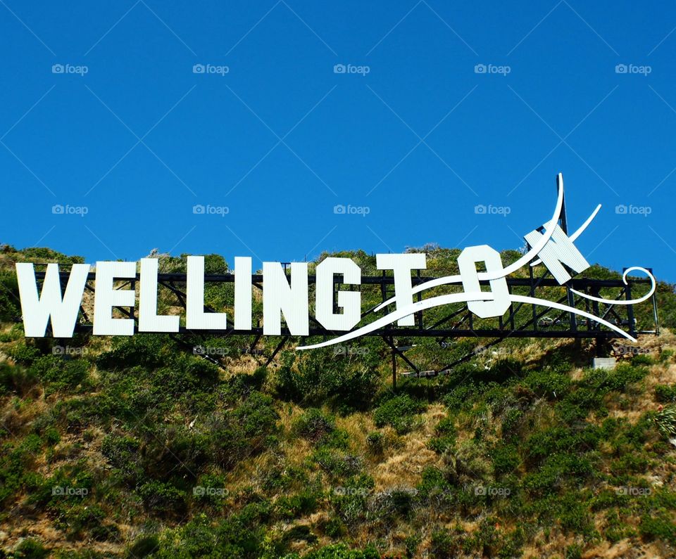 Wellington sign, NZ