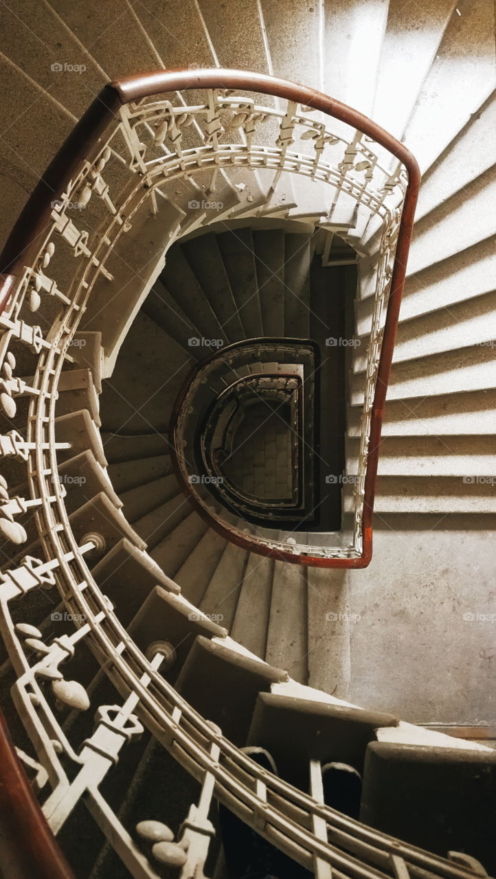 No Person, Step, Architecture, Steel, Old