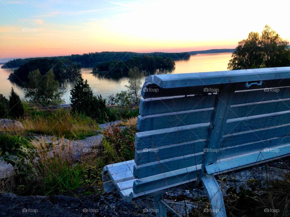 Nature. Park bench with a view! 
