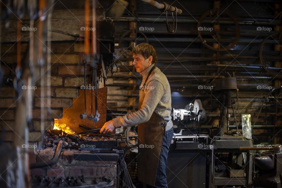 Blacksmith at work