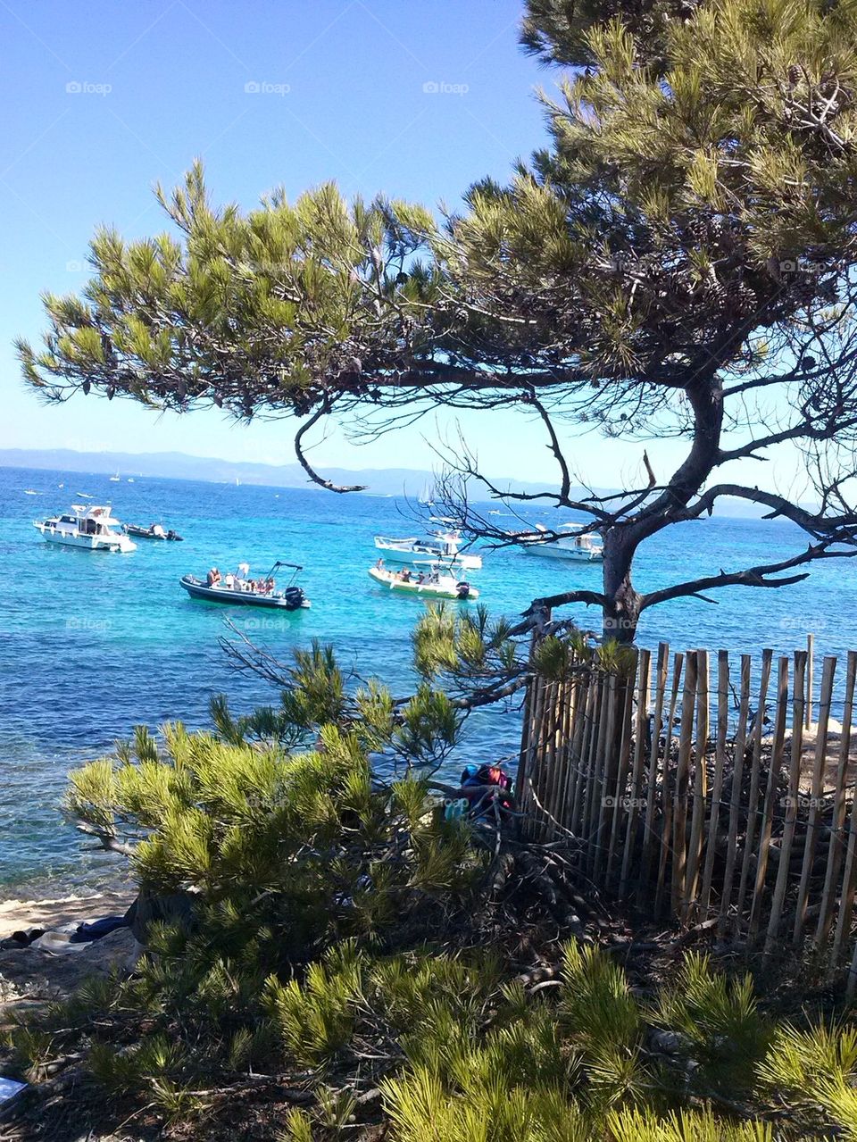 At the Plage d'Argent 