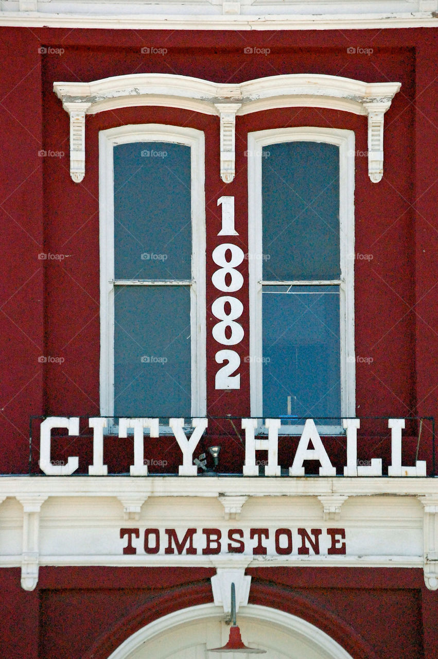 city hall 1882 tombstone arizona by refocusphoto