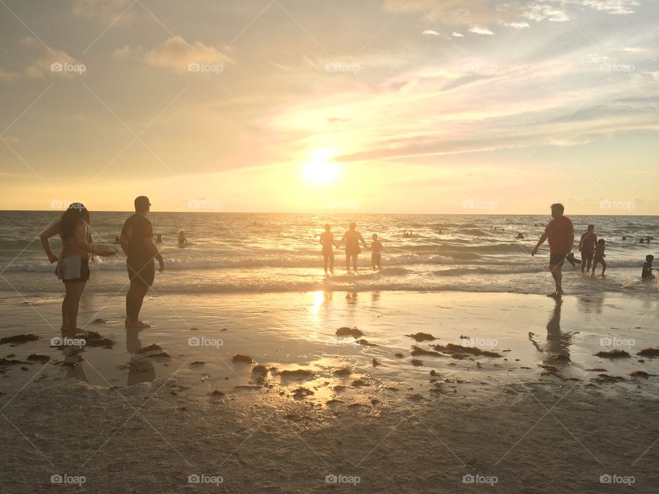 Beach, Water, Sunset, Sand, Sun