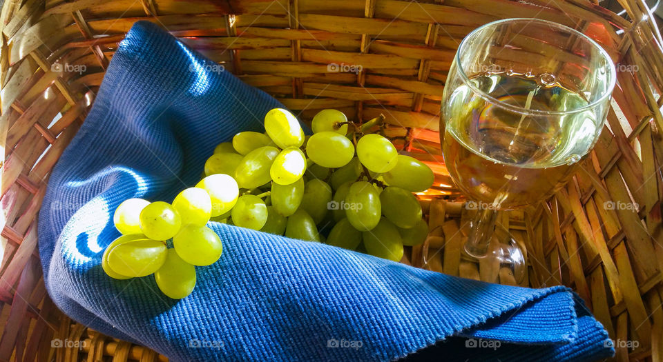 Wine and grapes