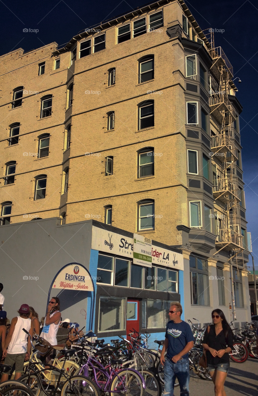 venice beach california beach sky people by analia