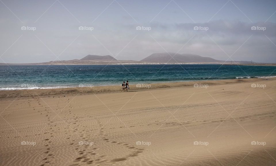 Playa del Risco at Lanzerote, Canary Islands,