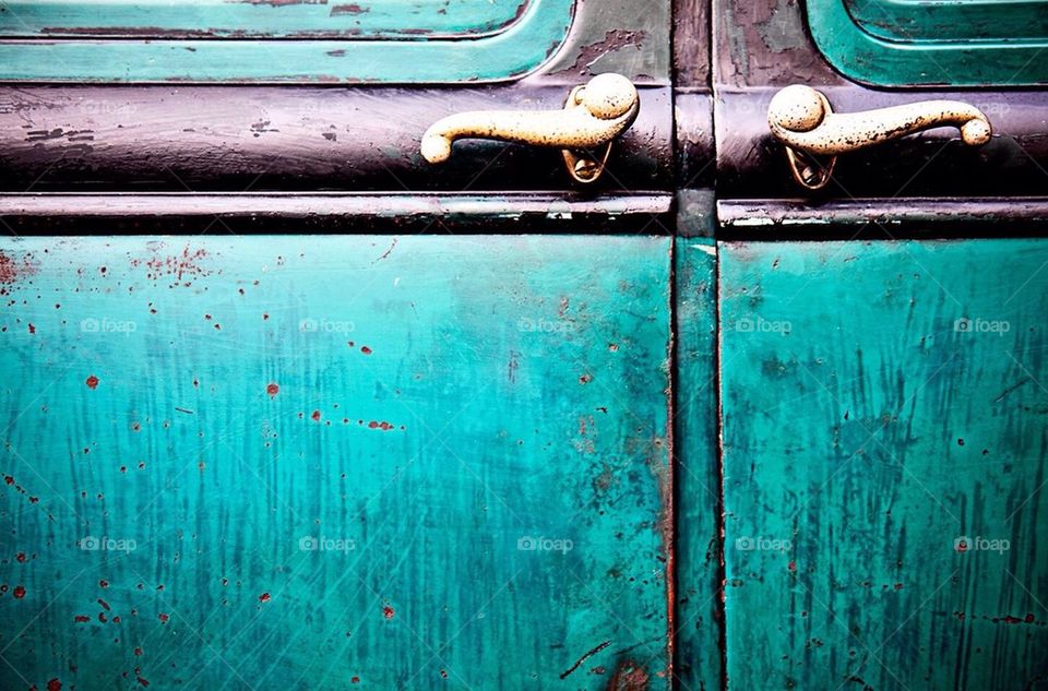 Vintage car doors