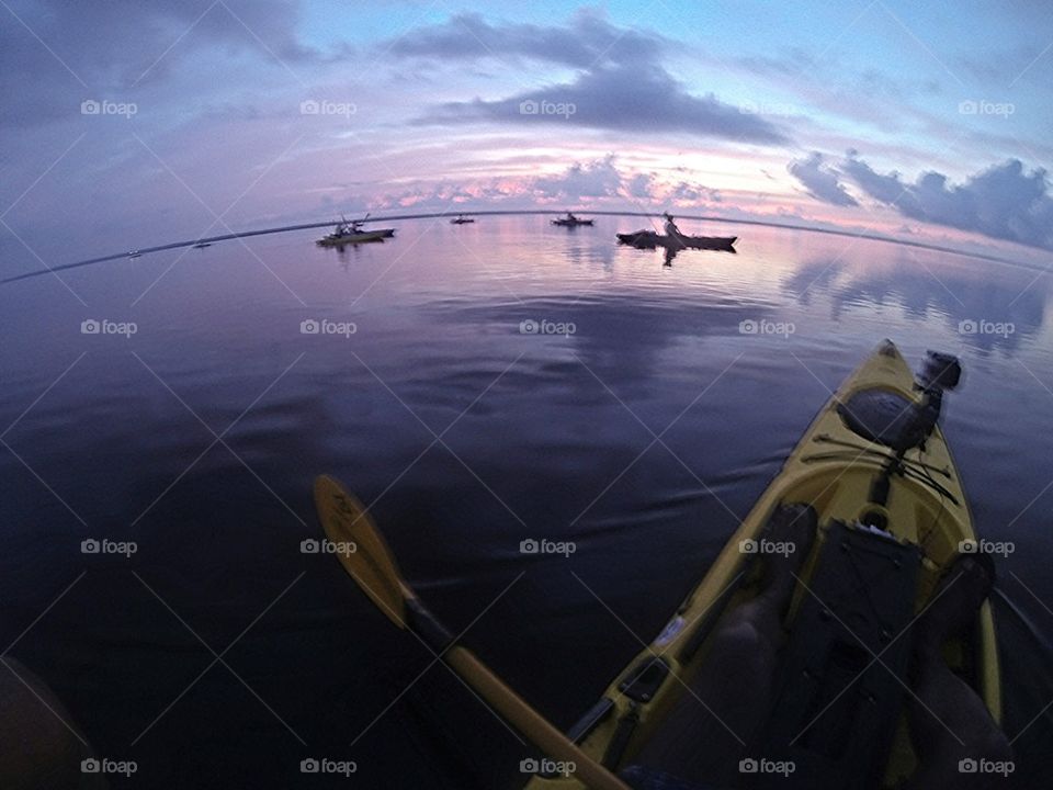 Ocean Kayak Sunrise Fishing