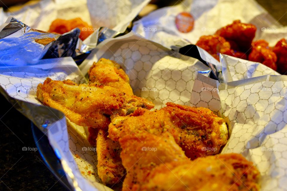 Three kinds of delicious wings