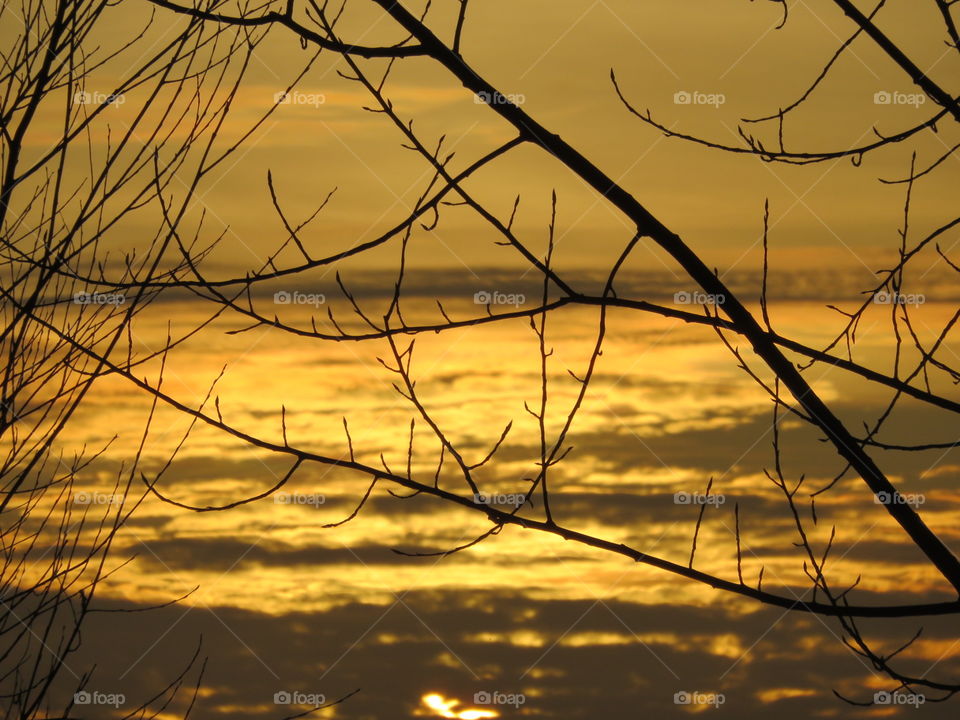 fiery sunset 