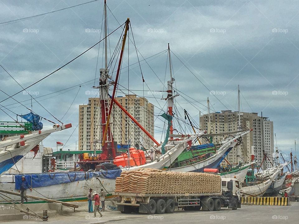 At the harbour