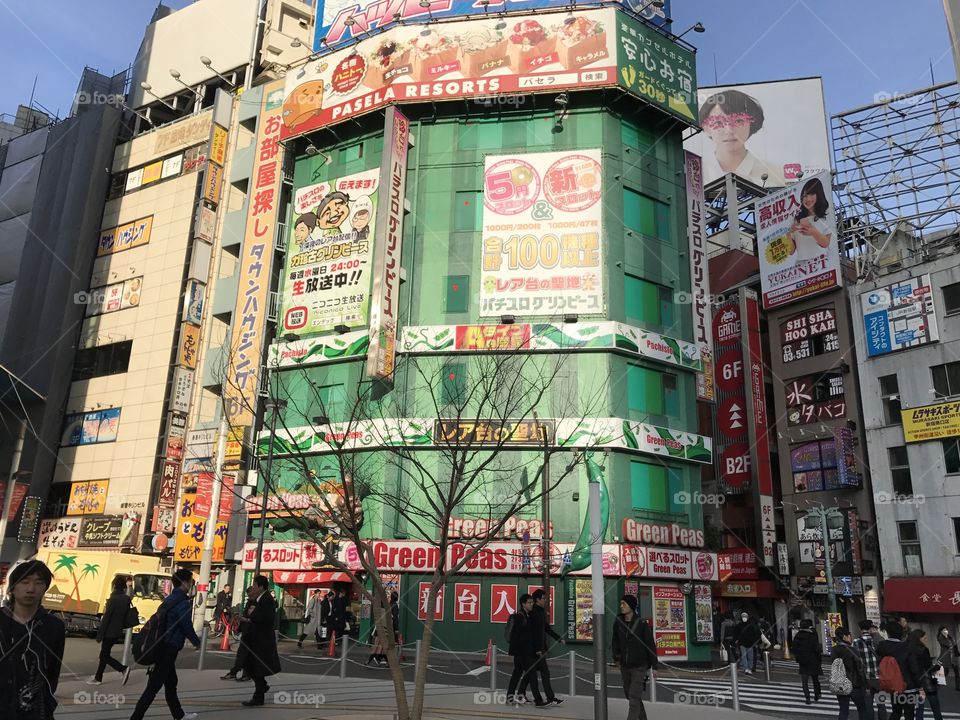 Japan street view, buildings 