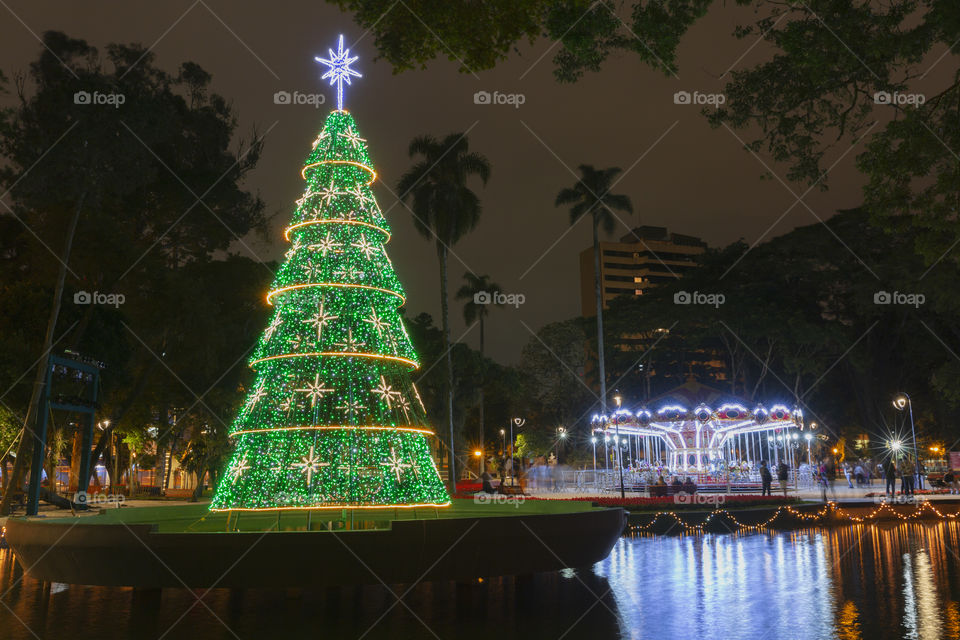 Christmas tree in Curitiba.