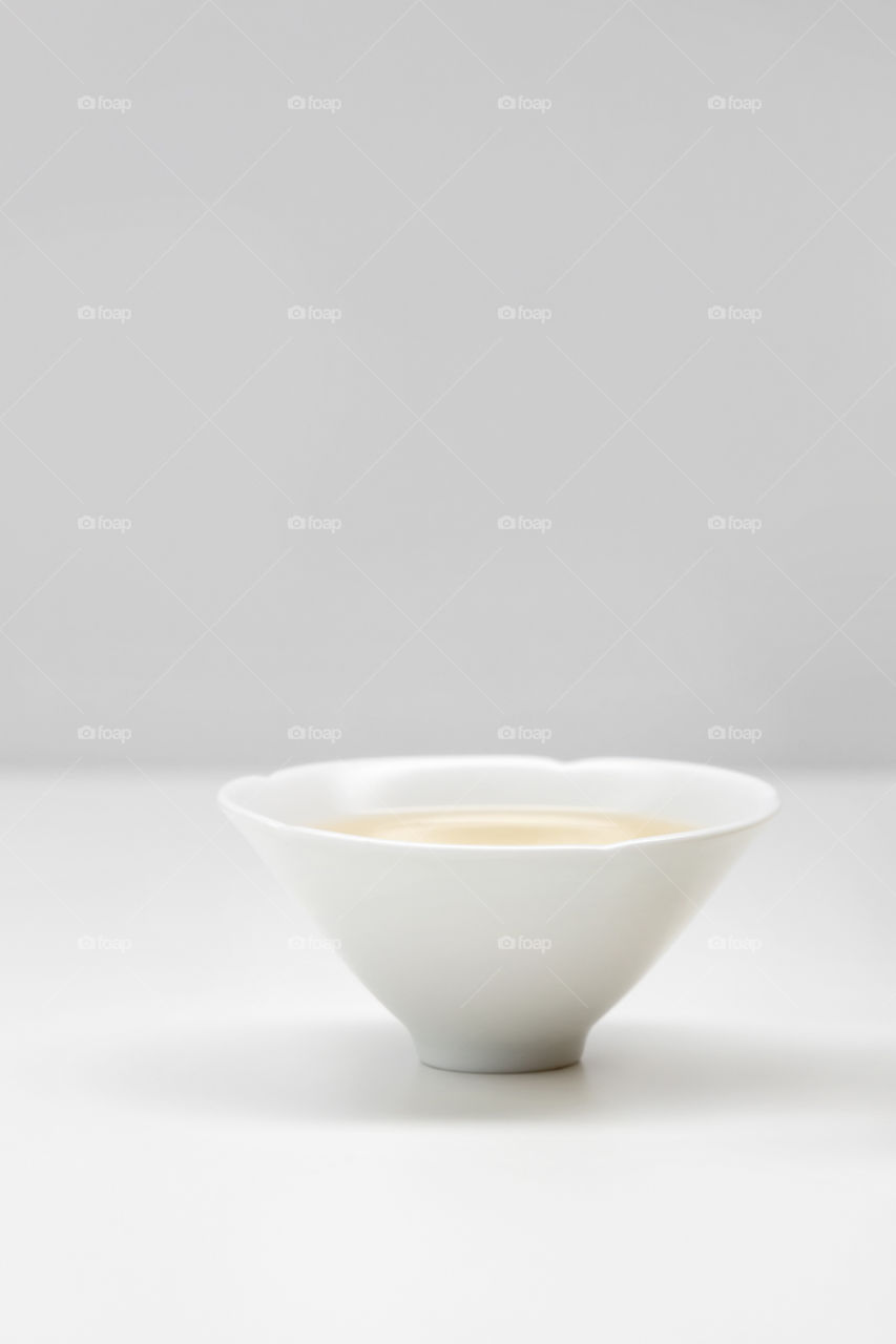 Oolong tea in white cup 