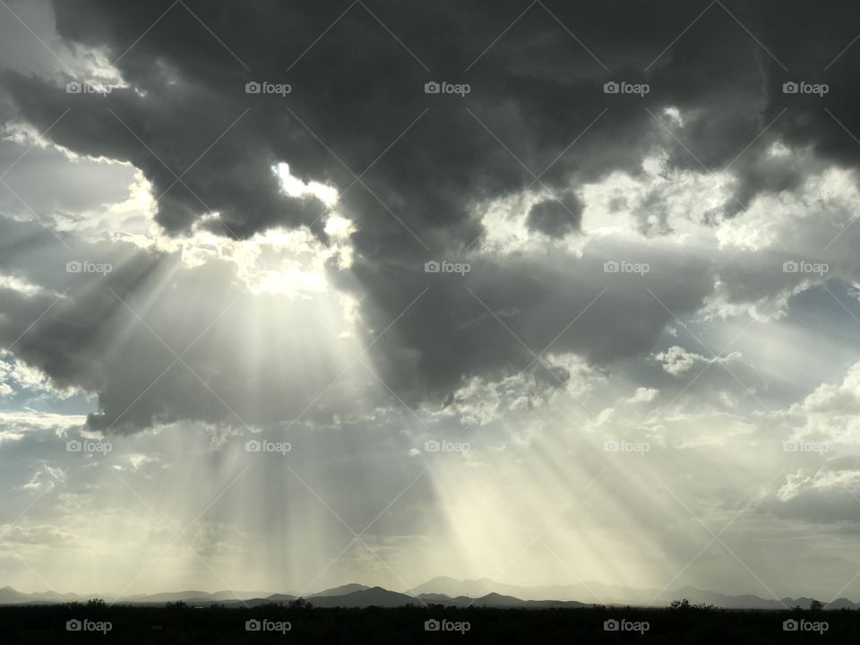 Nature Cloudscape - Rays of light
