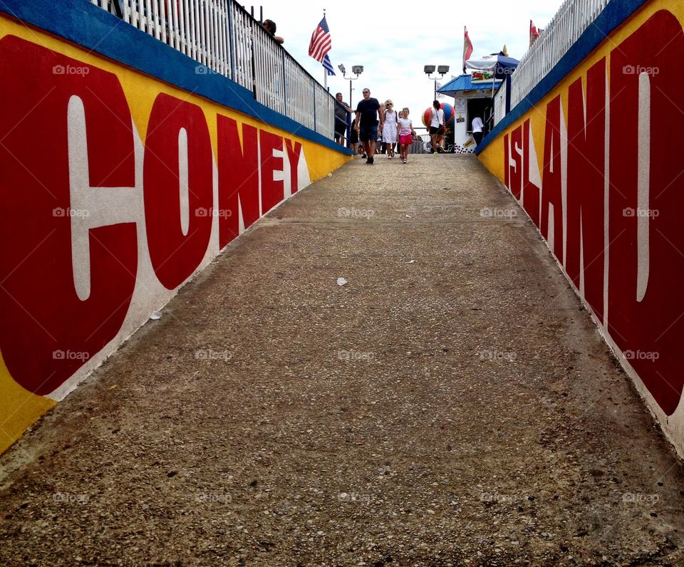 Coney Island. Coney Island sign 