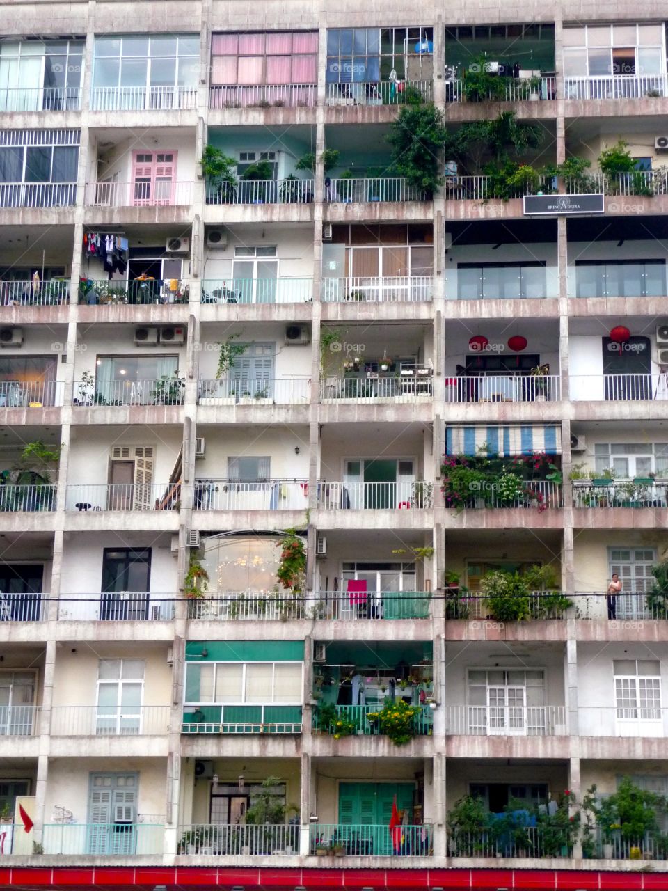 Huge Building with many windows, seen in Ho Chi Minh City