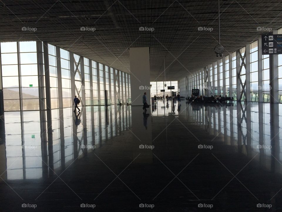 Indoors, Hallway, No Person, Reflection, Light