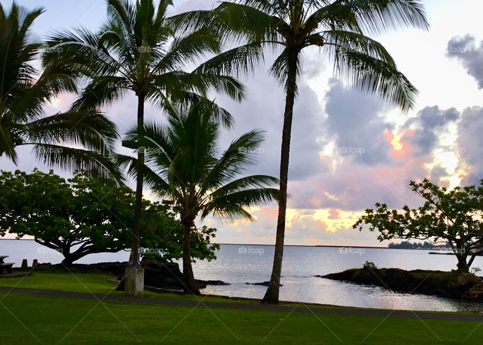 Sunrise at Hilo Bay