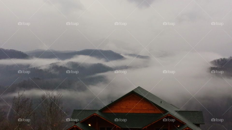 Smokey Mountain Morning. early morning photo of the smokey mountains in Gatlinburg Tennessee 