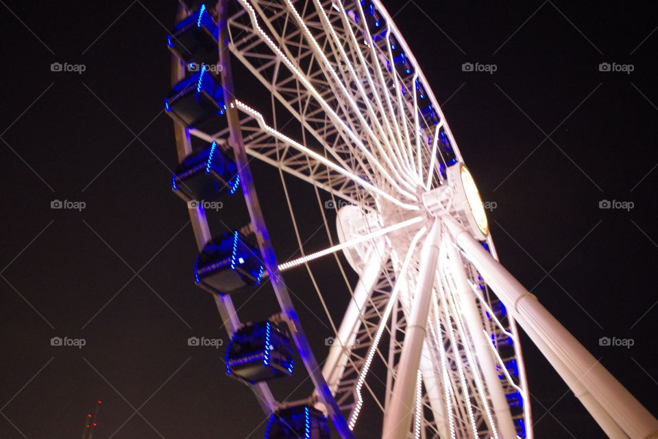 Under the Ferris wheel