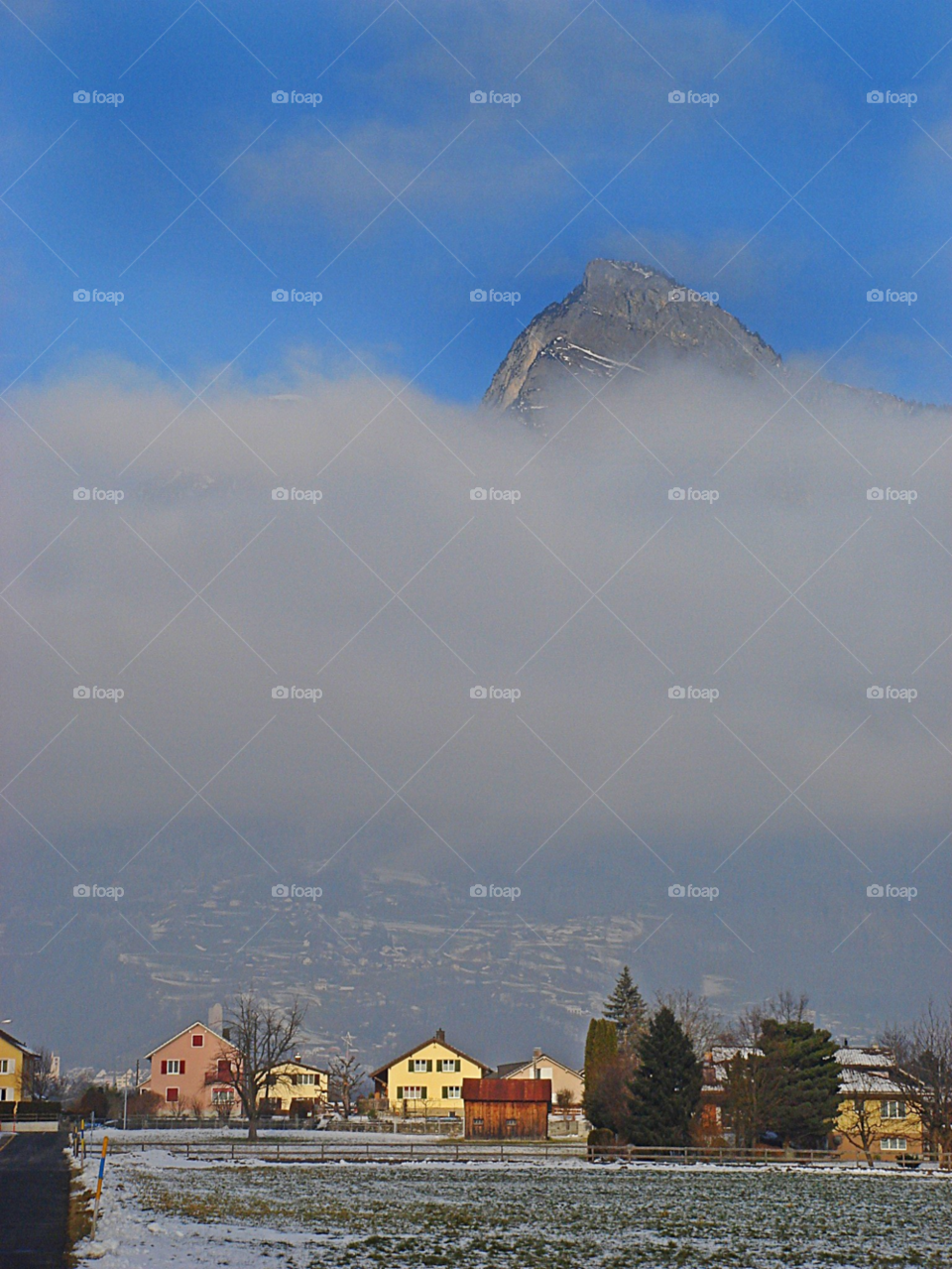 snow spring sun cold by Bea