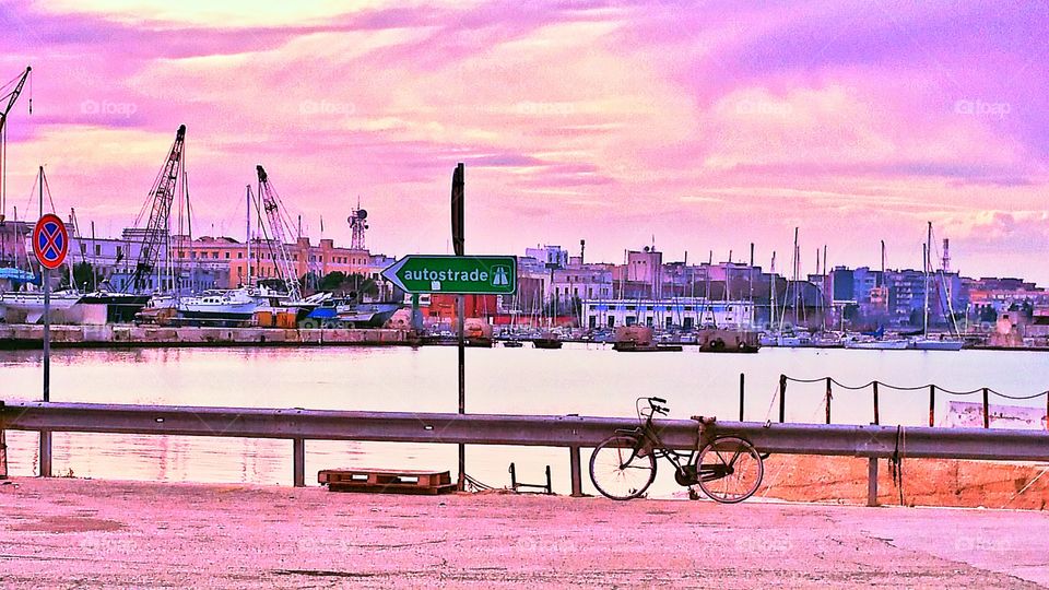 Sunset  On Italian Coast